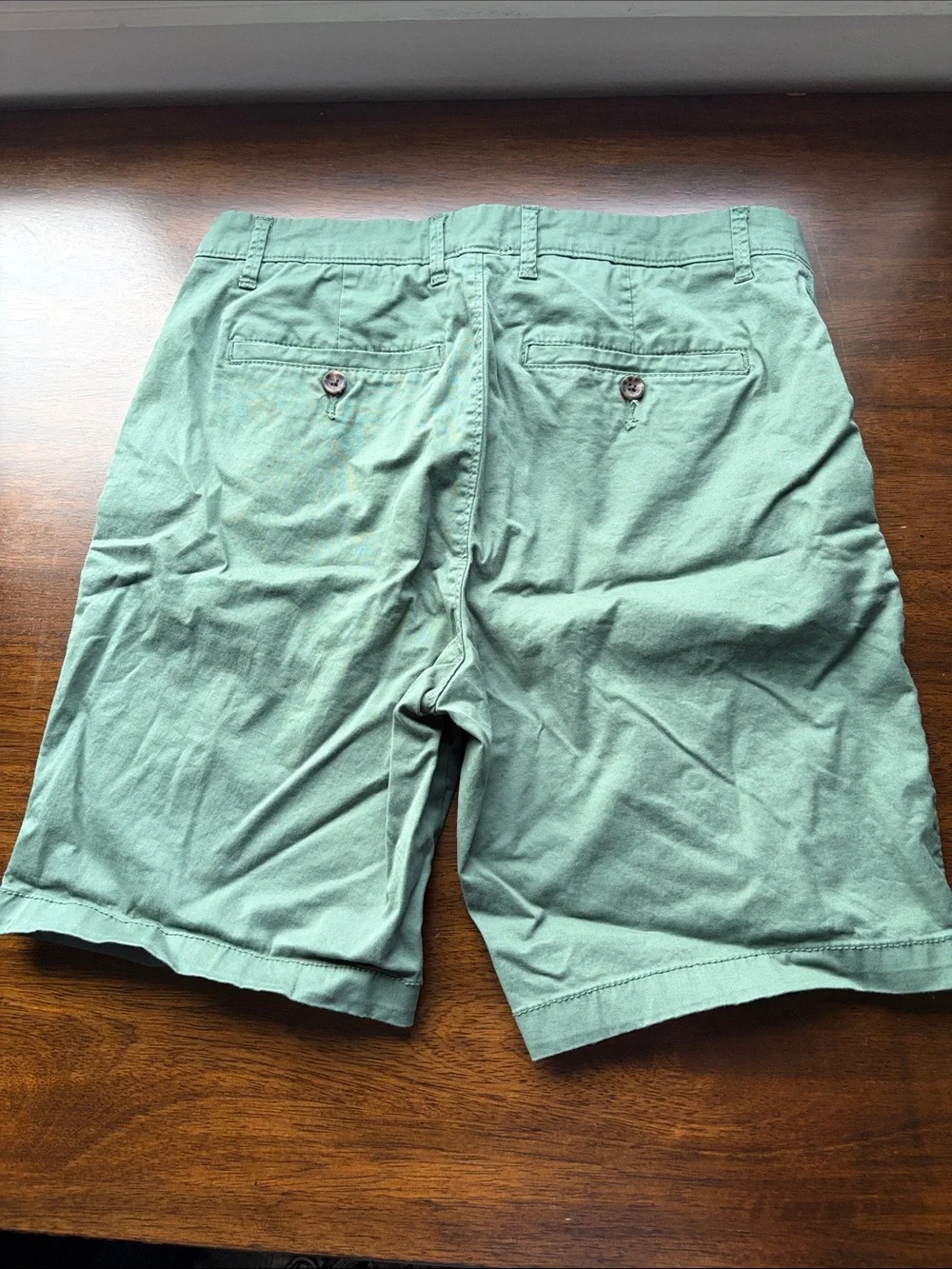Goodfellow & Co Green Flat-Front Men's Shorts